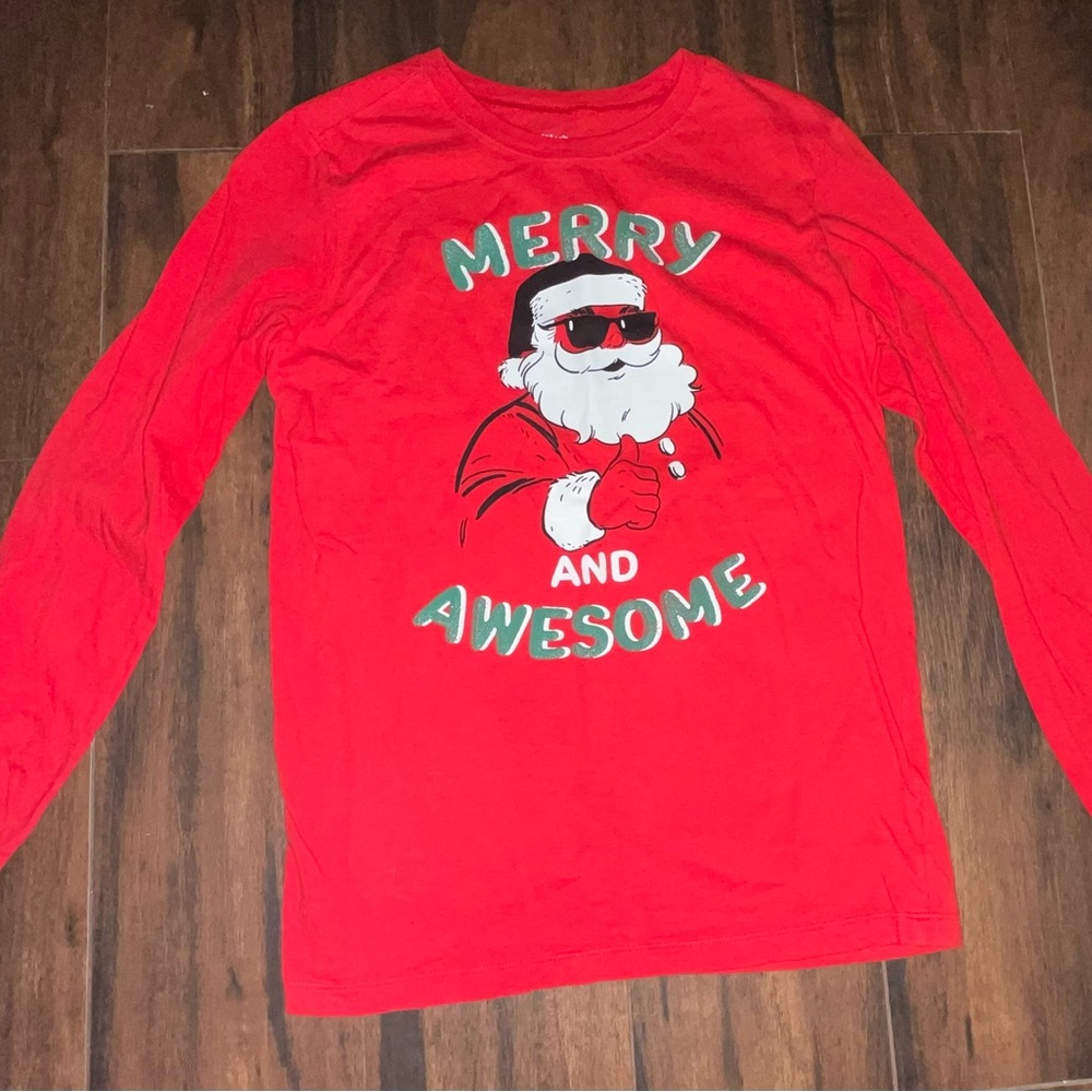 Carter's Red Merry Santa Long Sleeve Tee